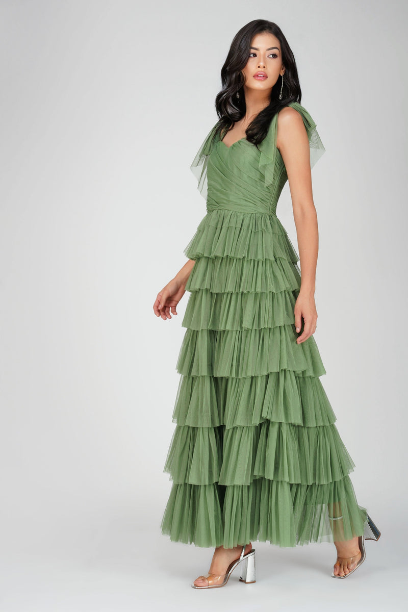 soft green maxi dress