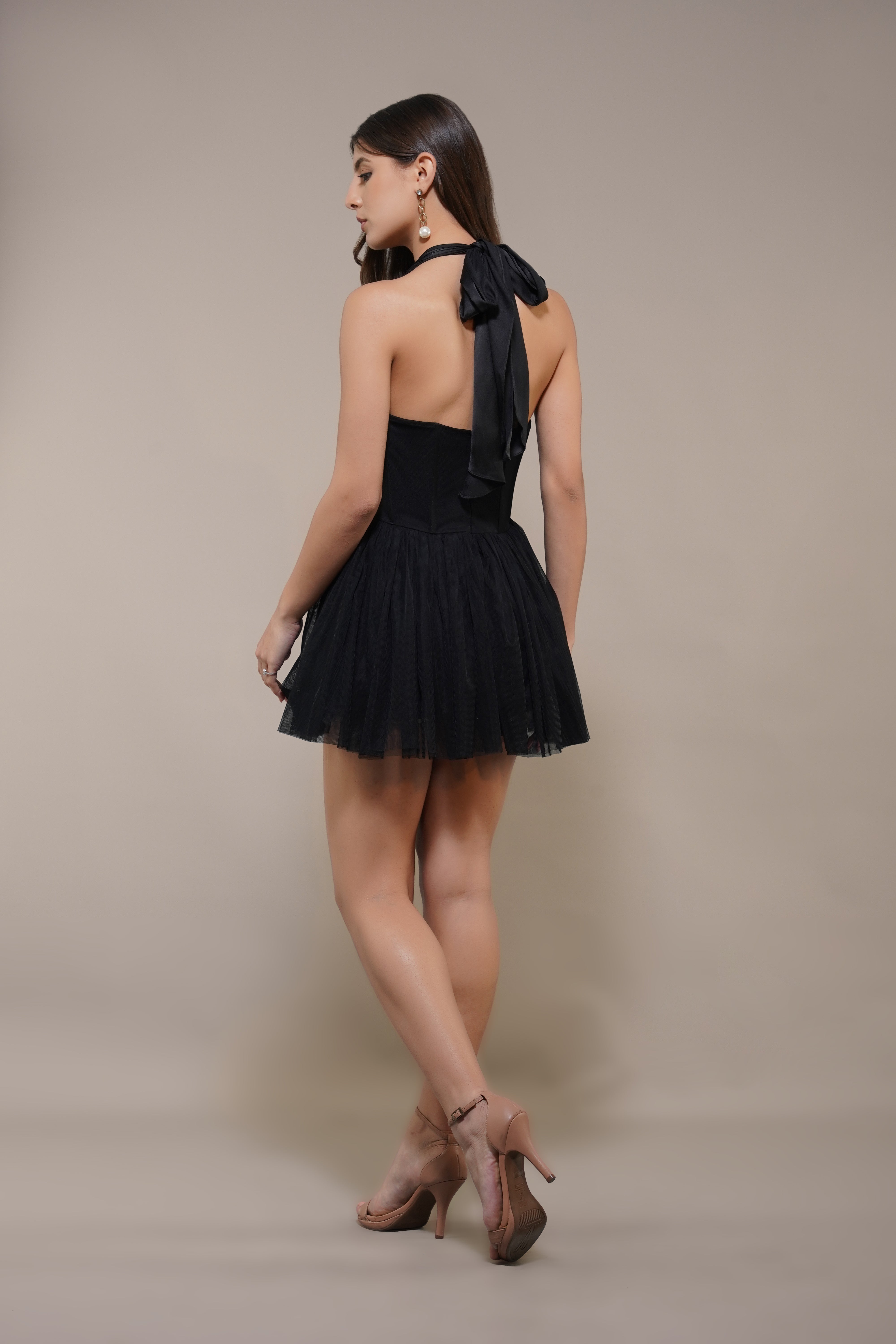 Therma Mini Dress in Black