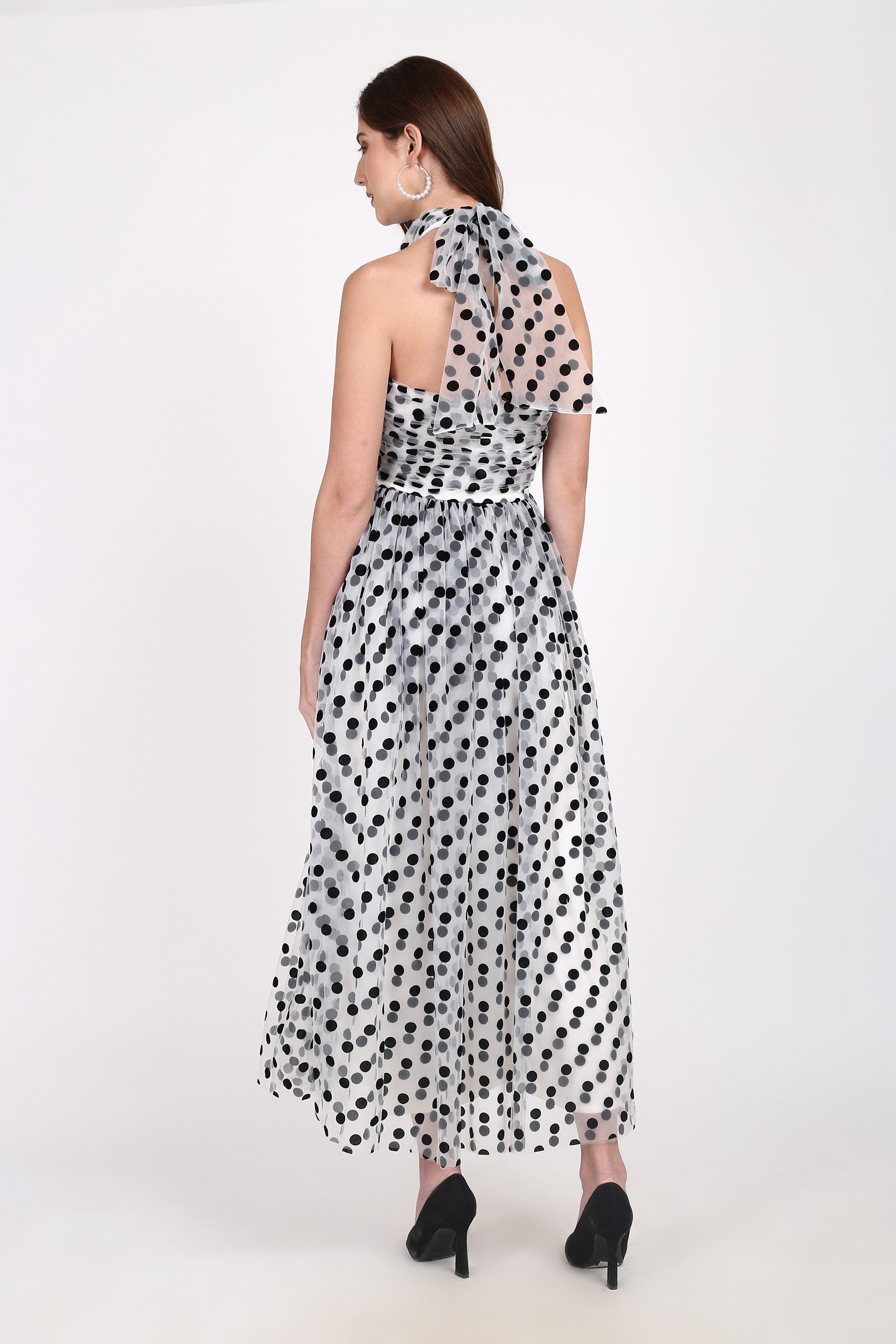 Blake Maxi Dress in Polka Dot