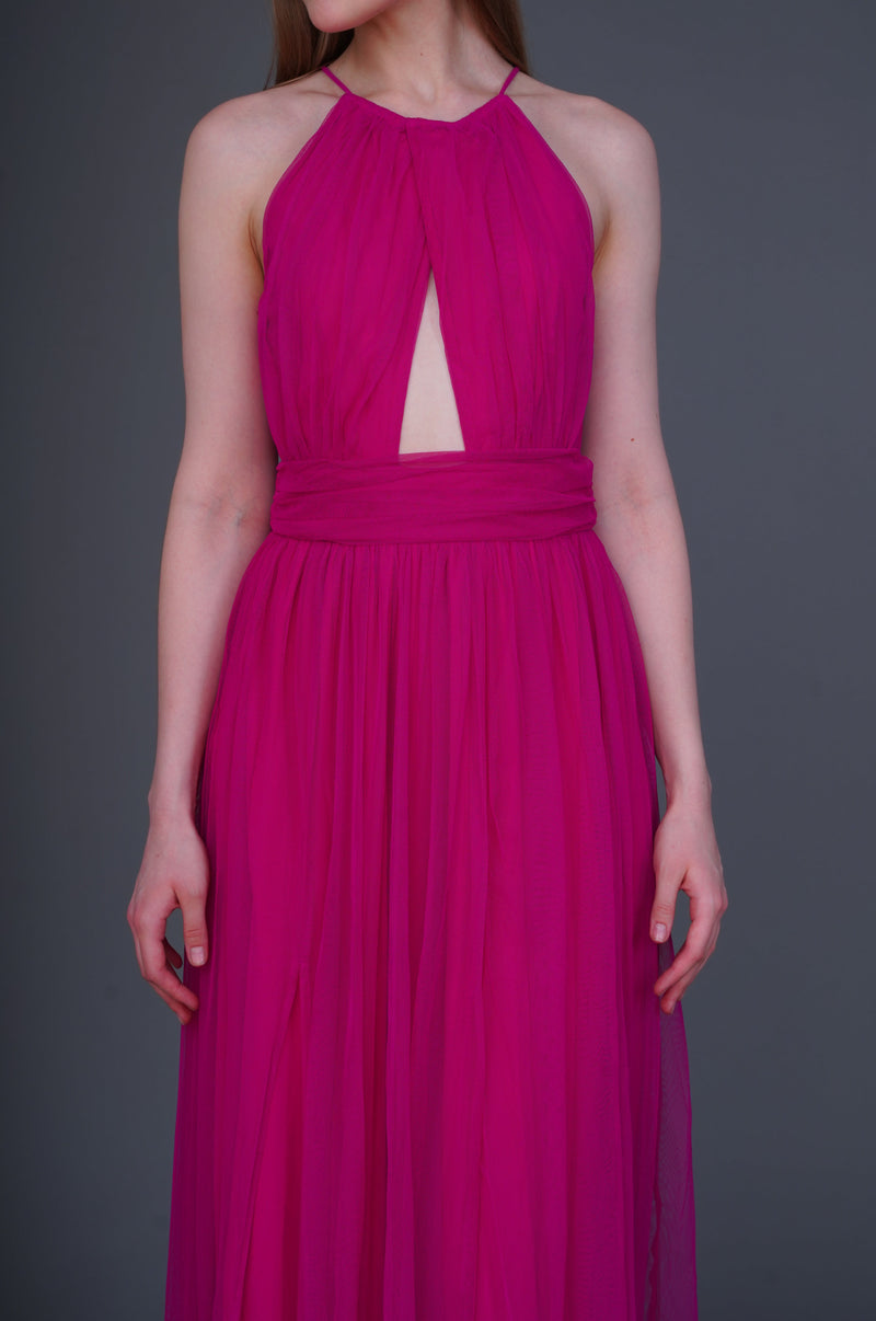 Alicia Bright Pink Maxi Dress