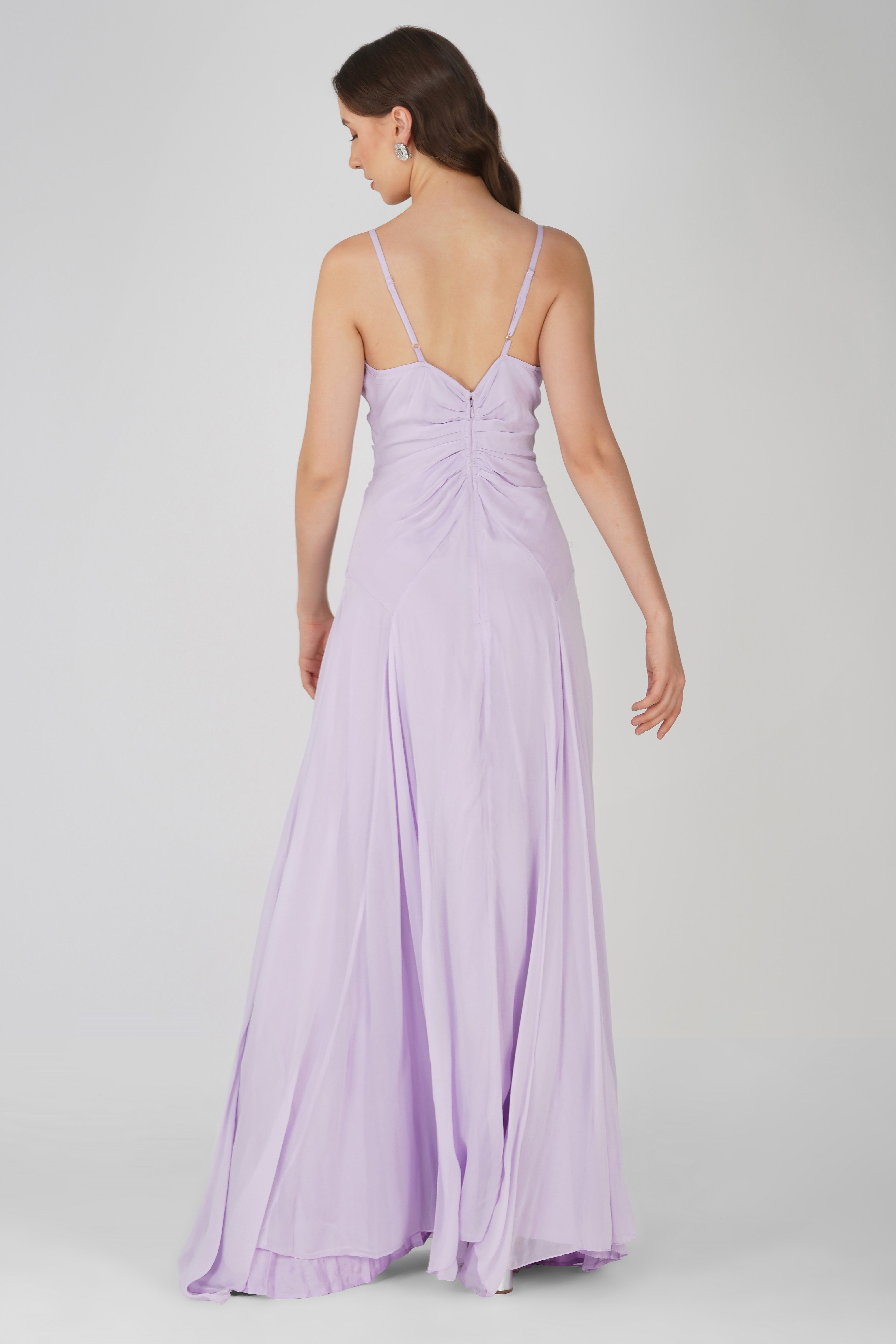 Giselle Lilac Corsage Maxi Dress