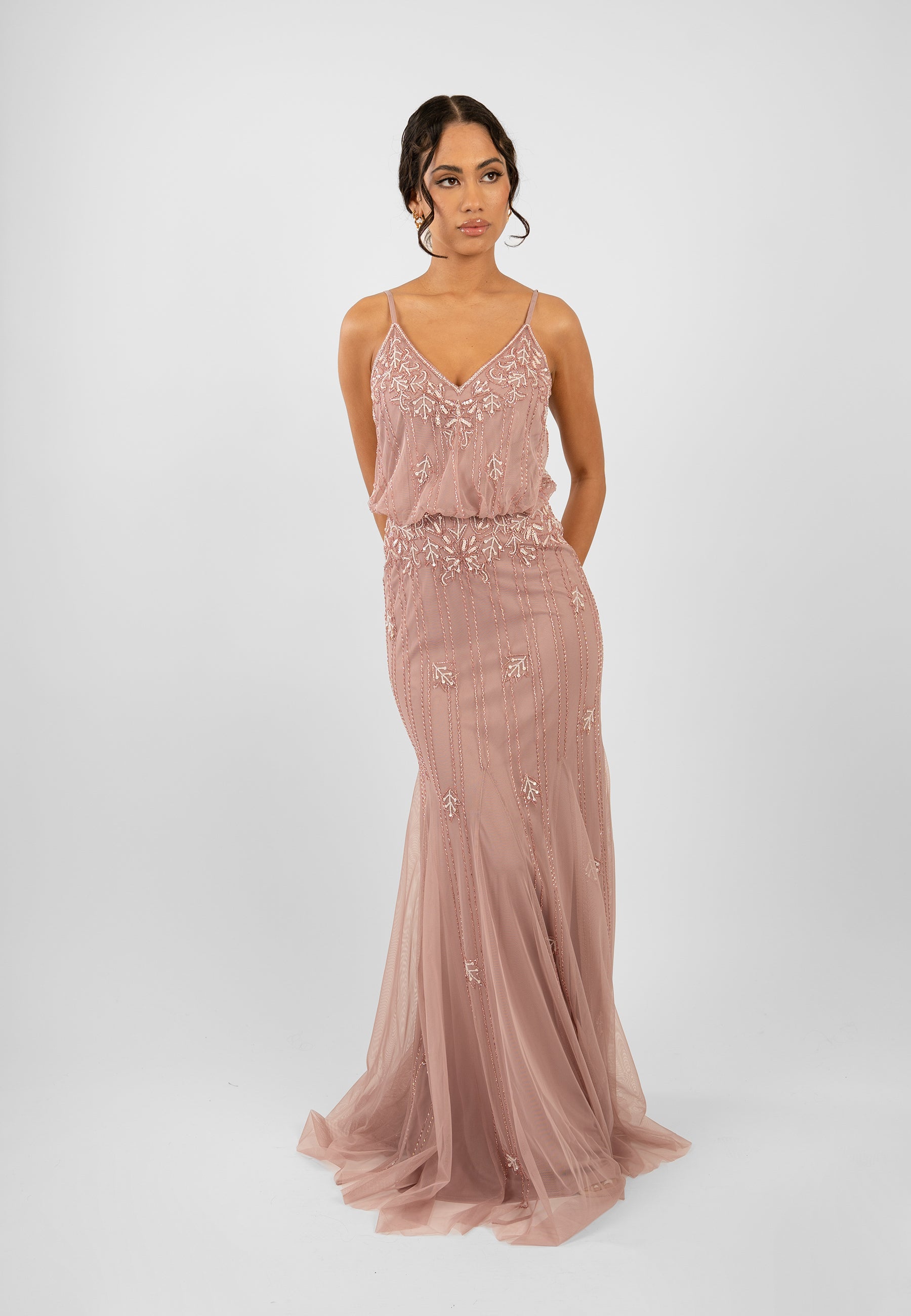 Keeva Mauve Bridesmaid Dress