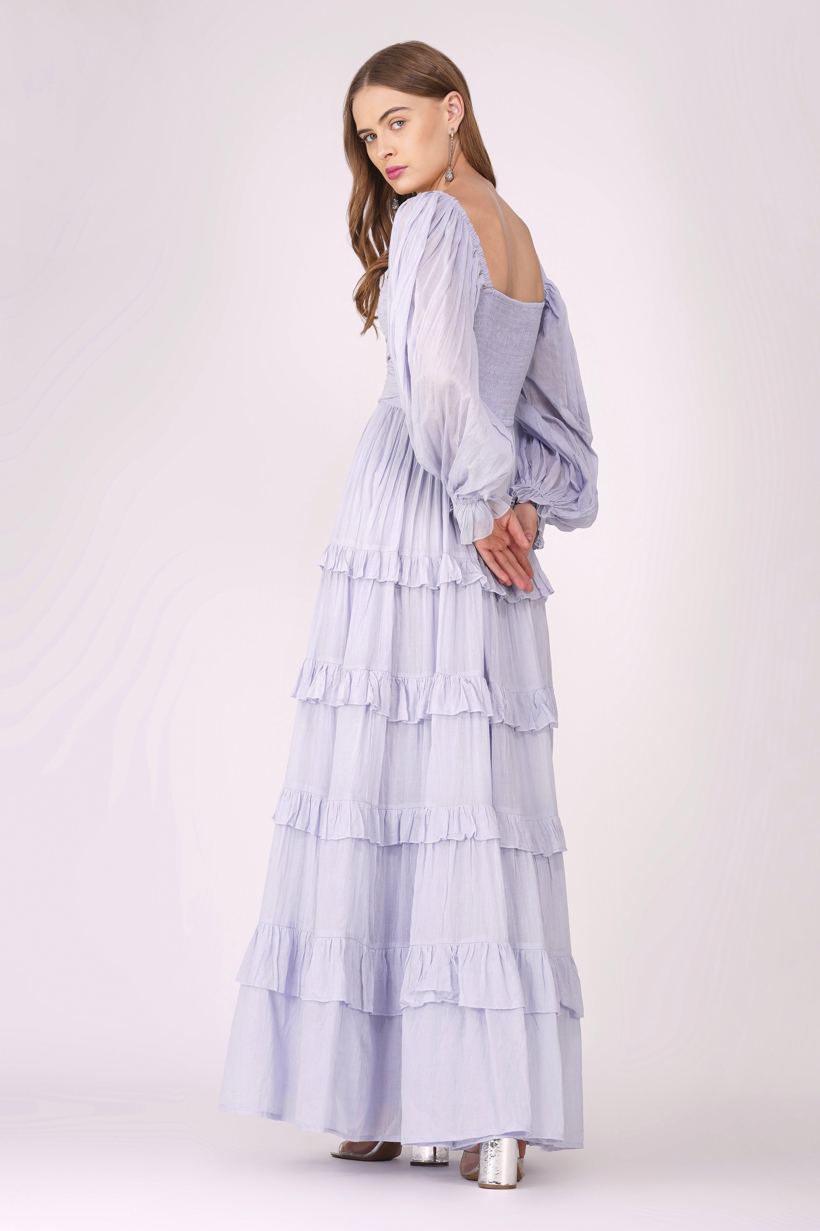 Cotton evening gown store