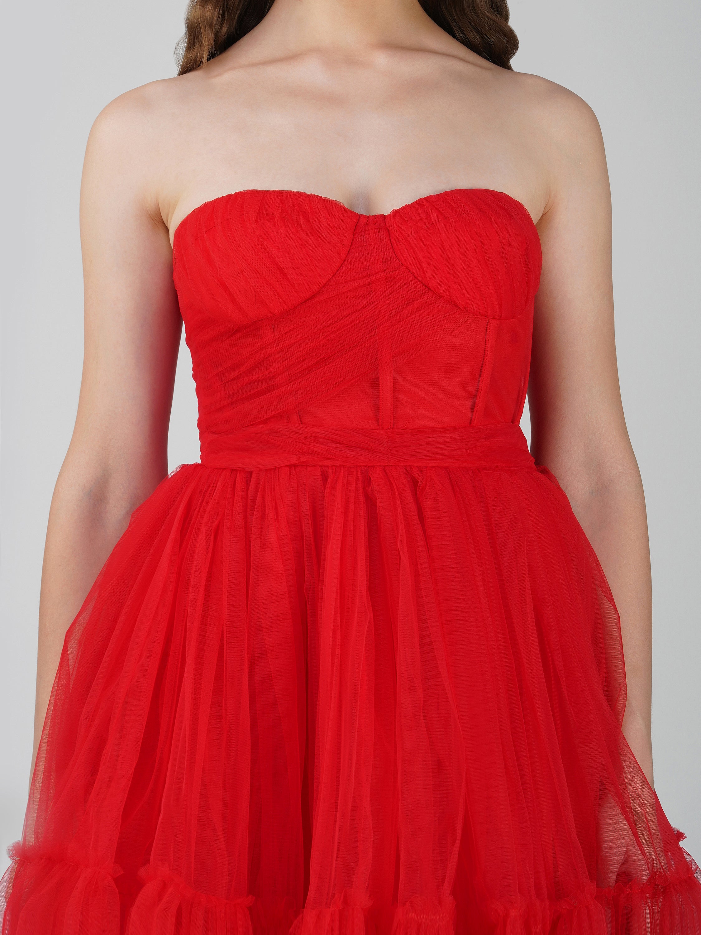 Lauren red dress online