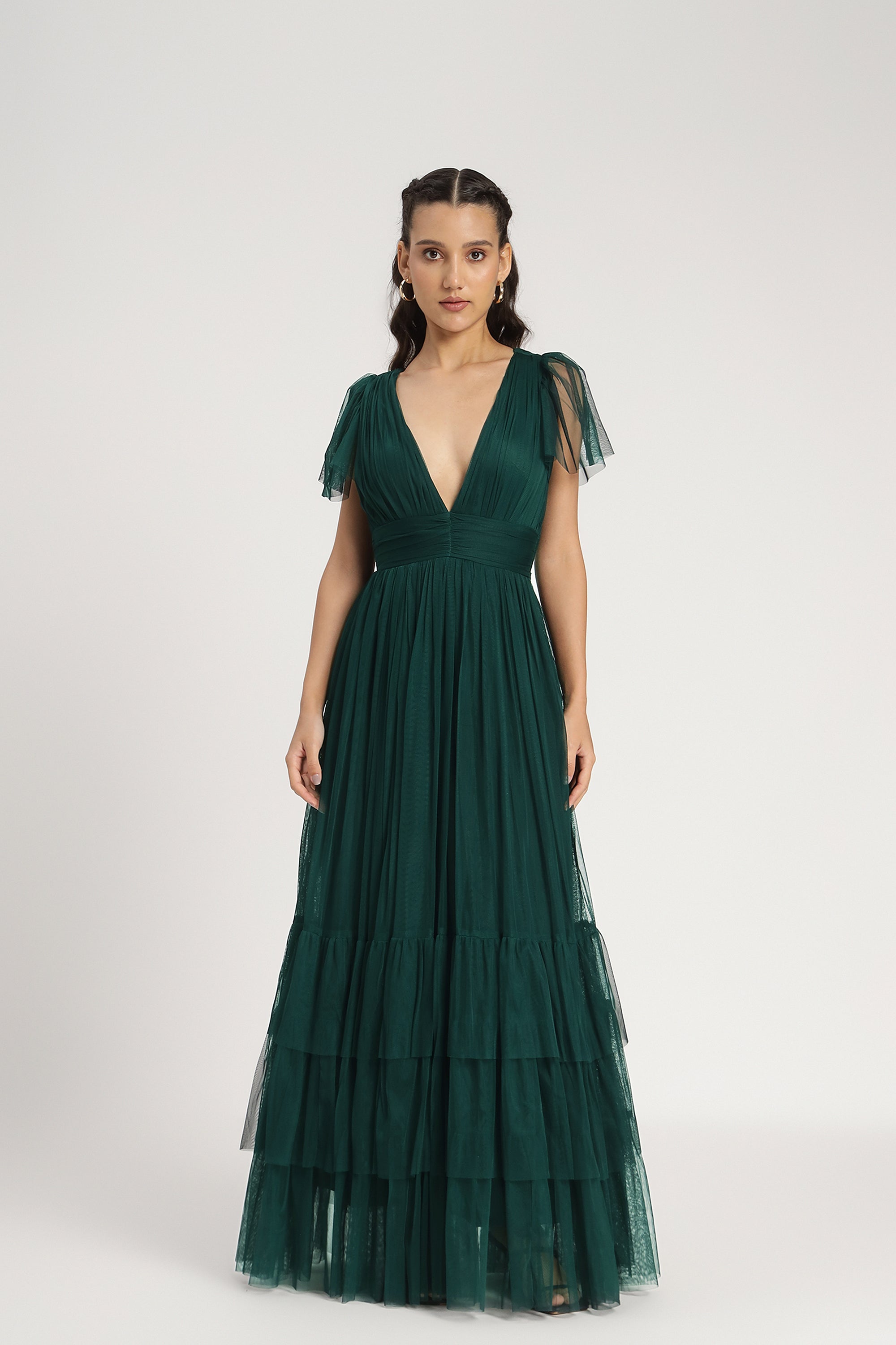 Madison Maxi Dress in Emerald Green