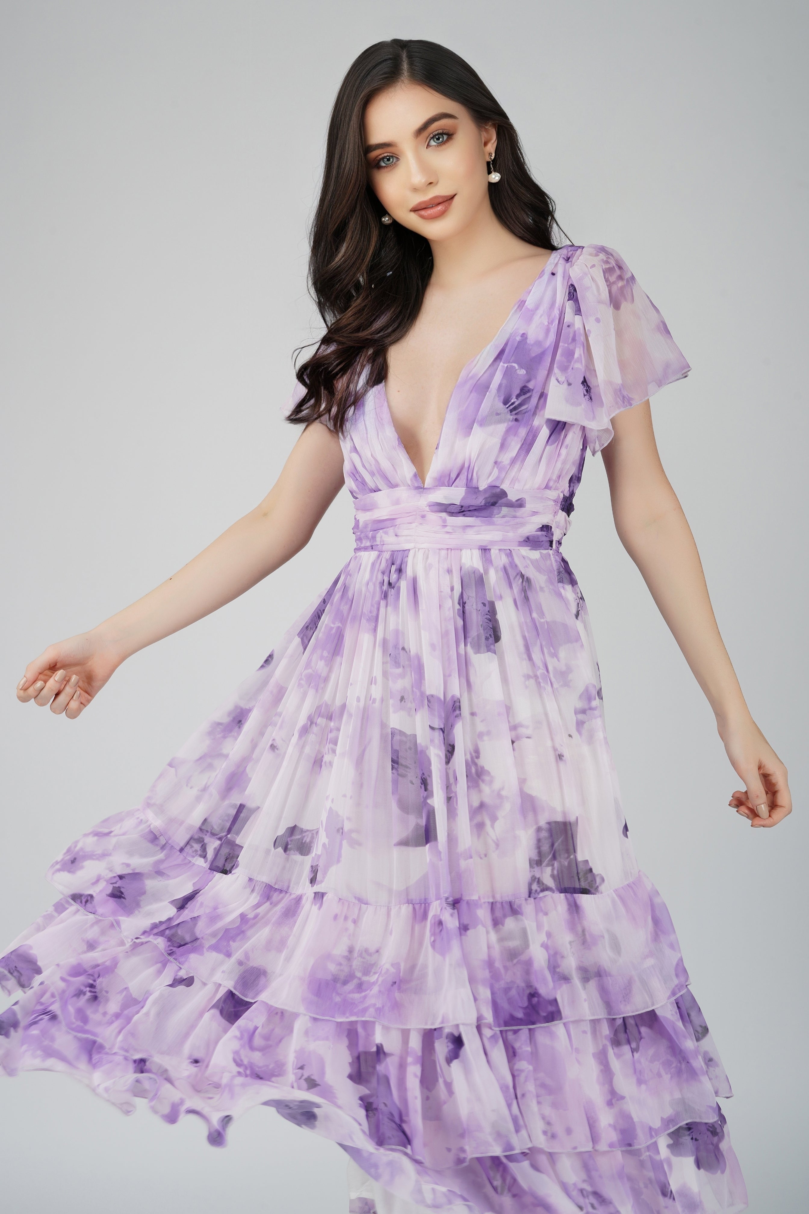 Madison Lavender Chiffon Bridesmaid Dress