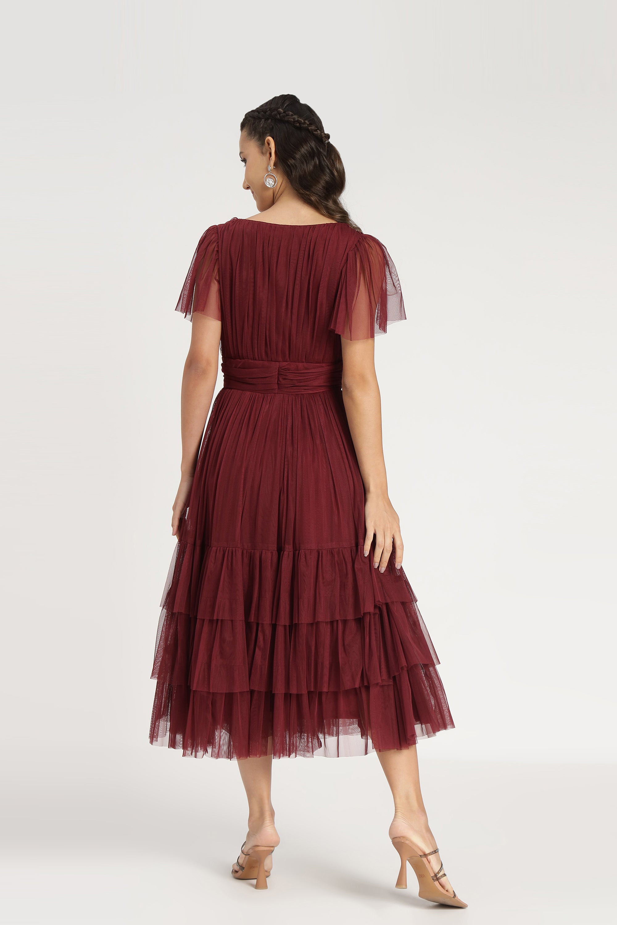 Madison Burgundy Bridesmaid Dress