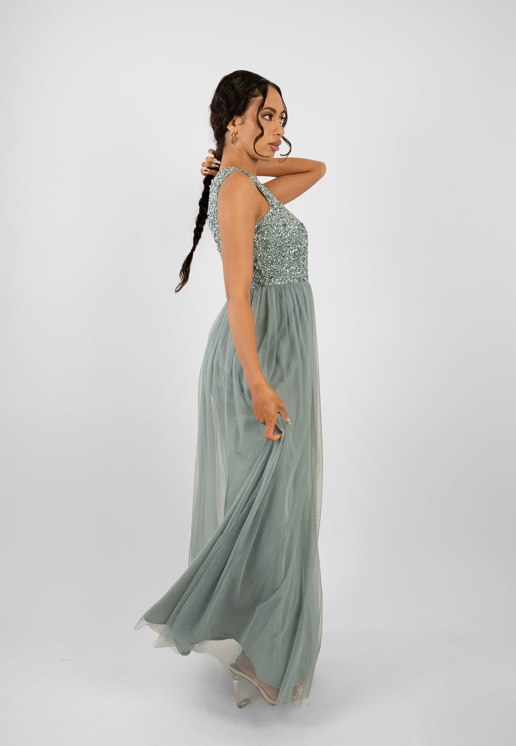 Teal selling bridesmaid/evening gown