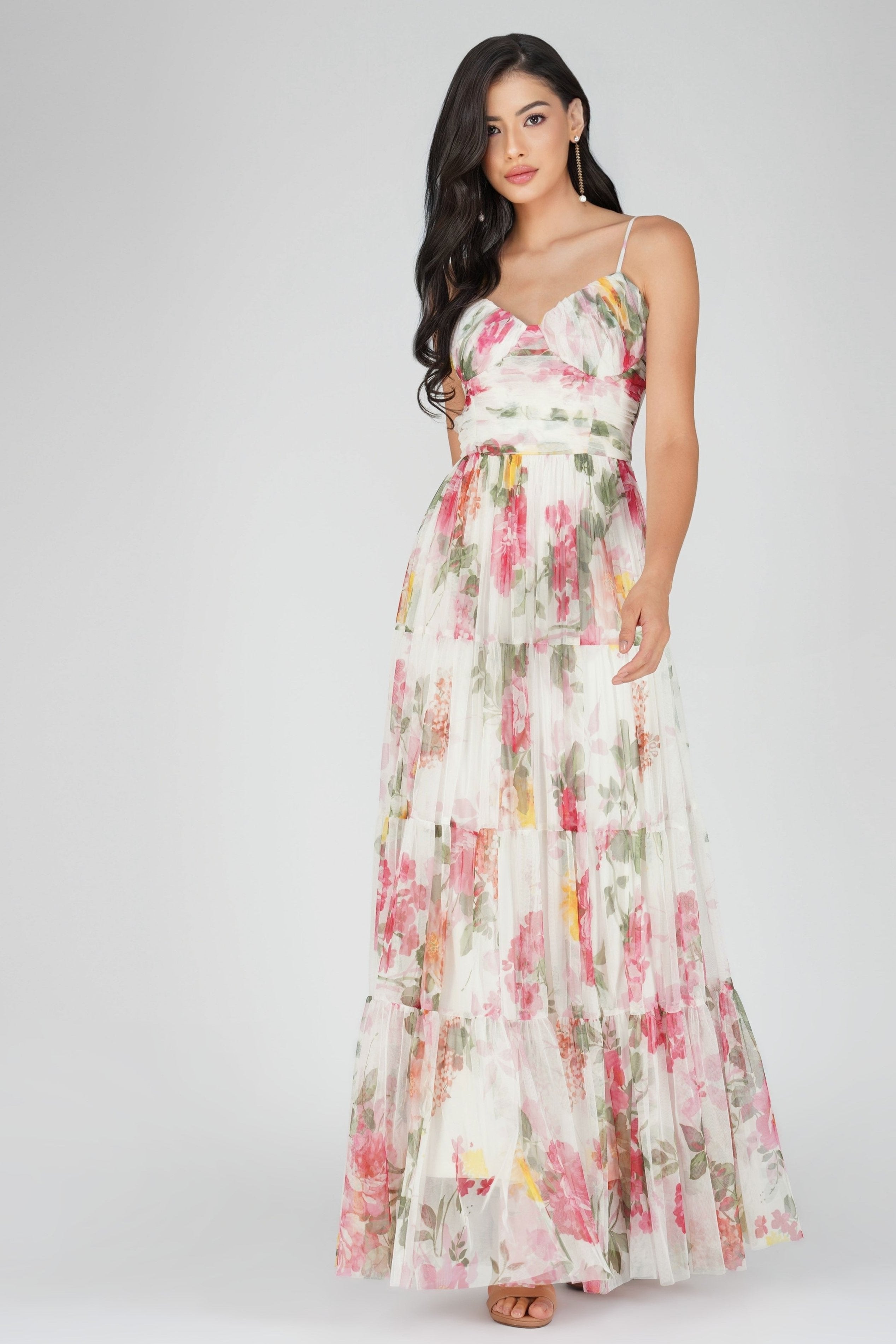 floral maxi dress