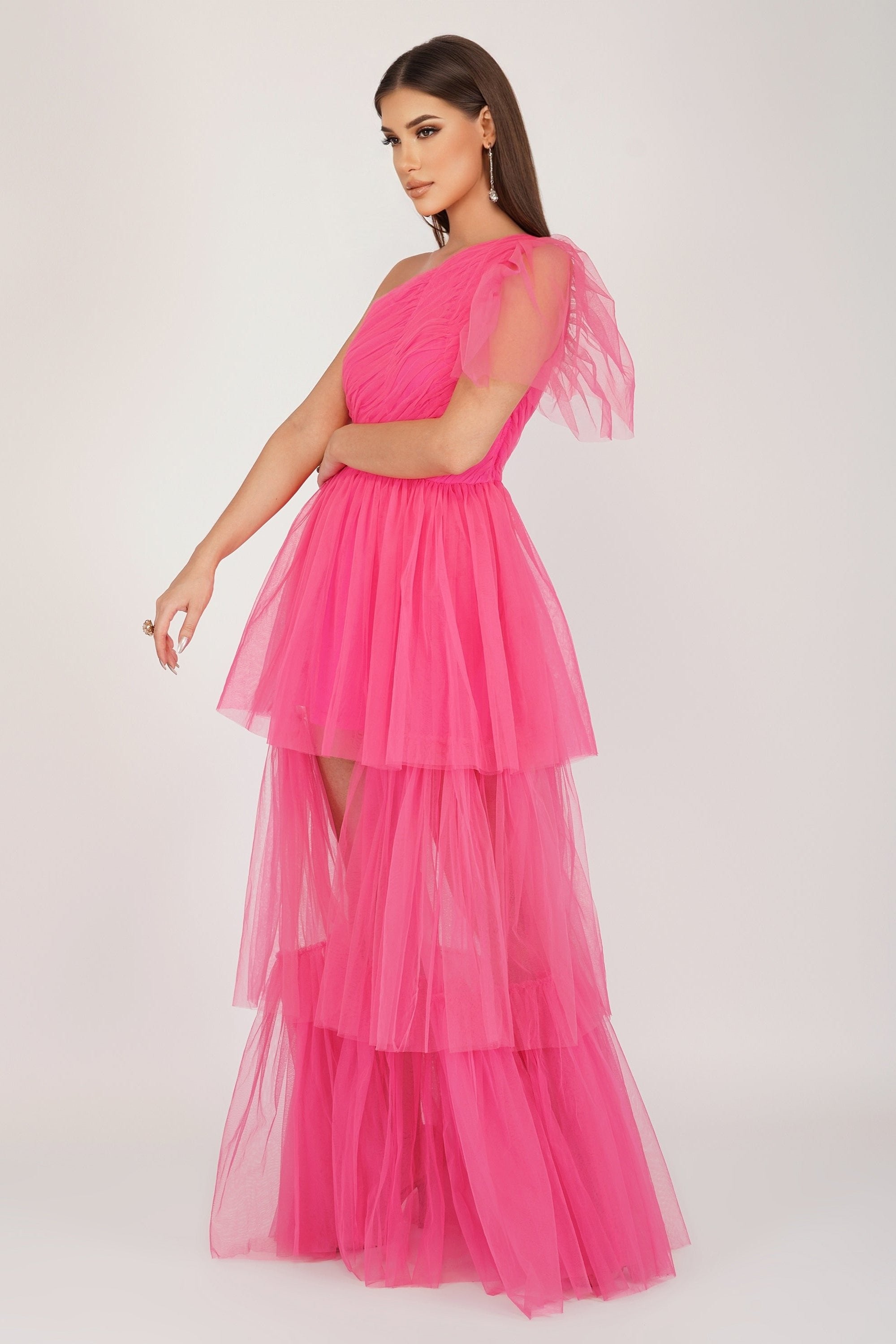 pink tulle dress