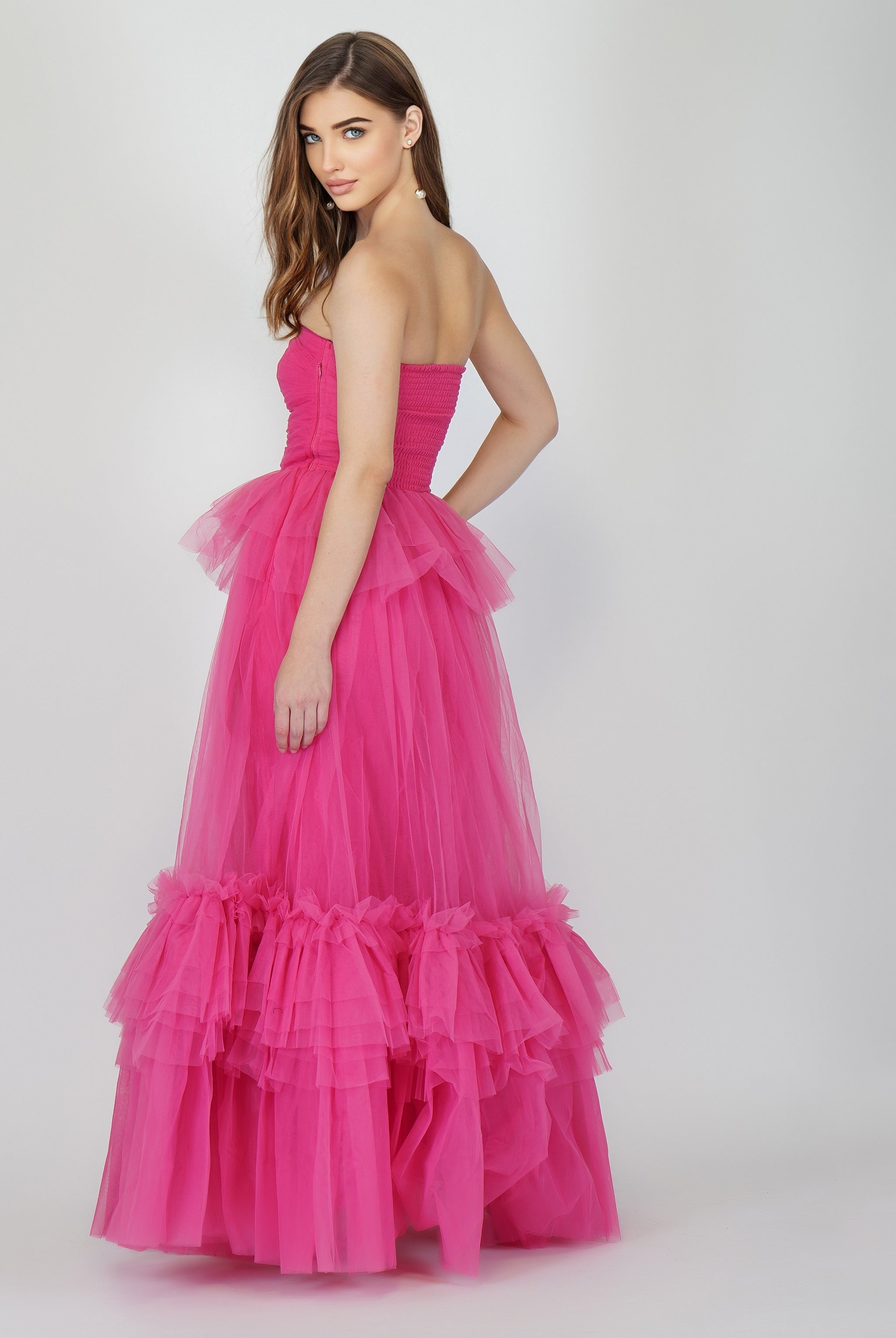 pink tulle dress