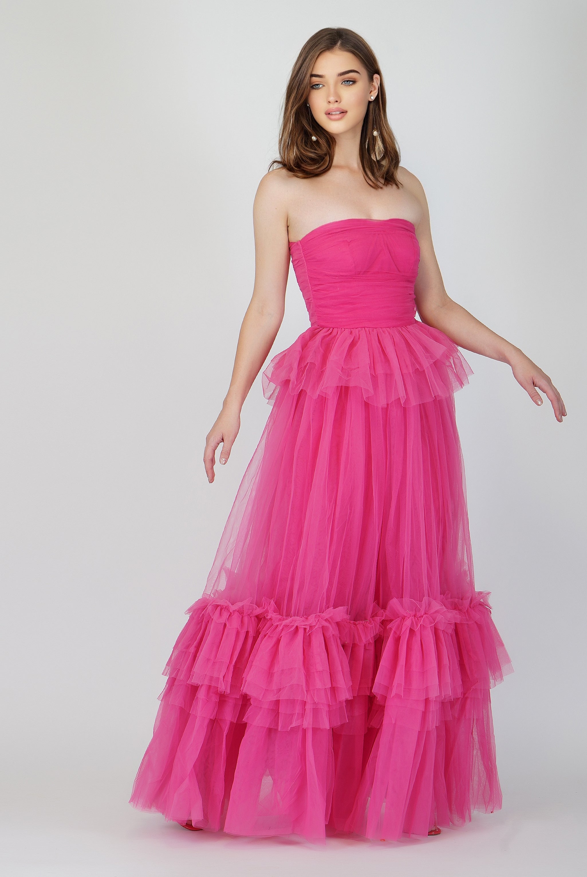 pink tulle dress