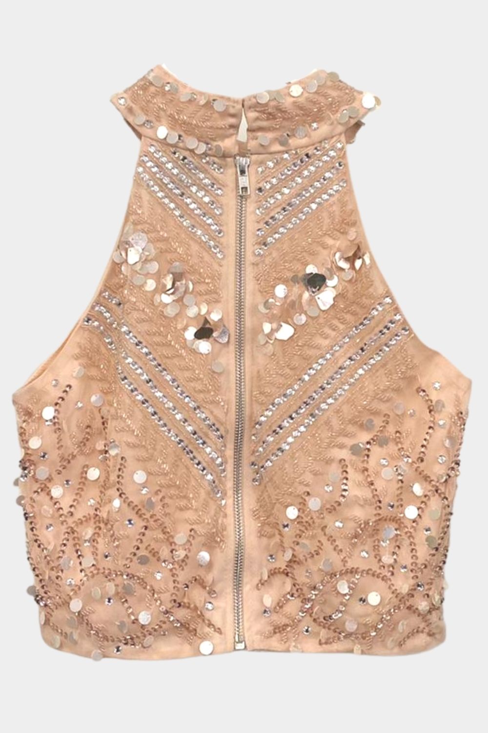 Shalice Nude Beaded Top