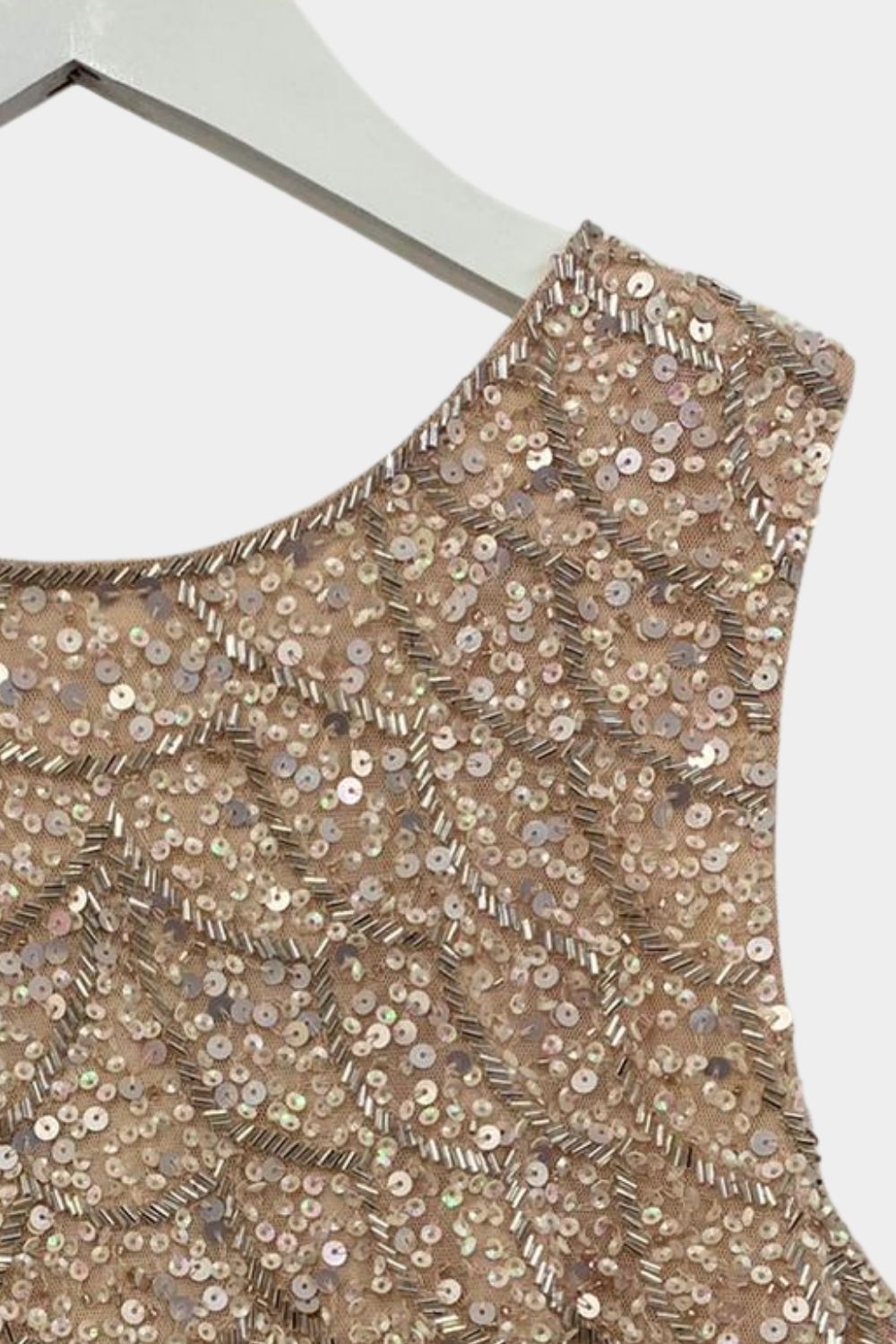 Renelle Blush Beaded Top