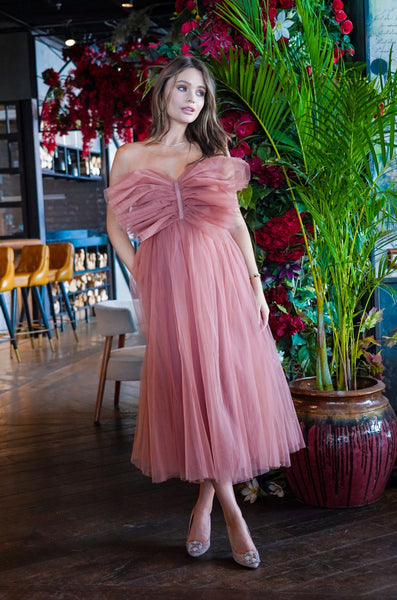 Mauve tulle bridesmaid dresses store