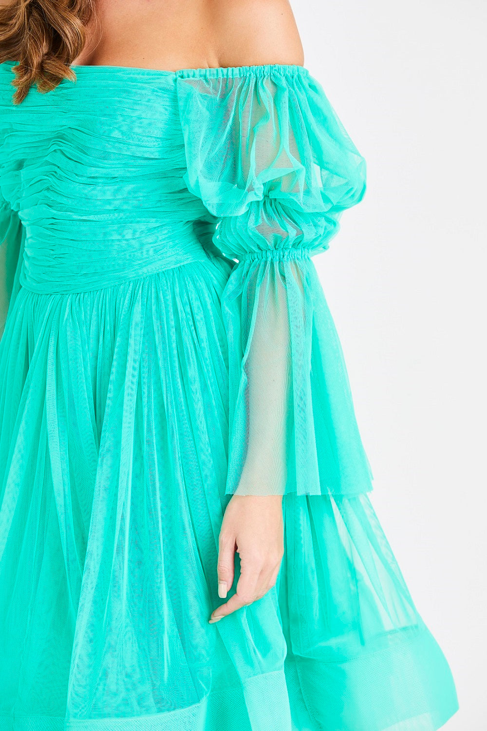 Amora Green Tulle Dress