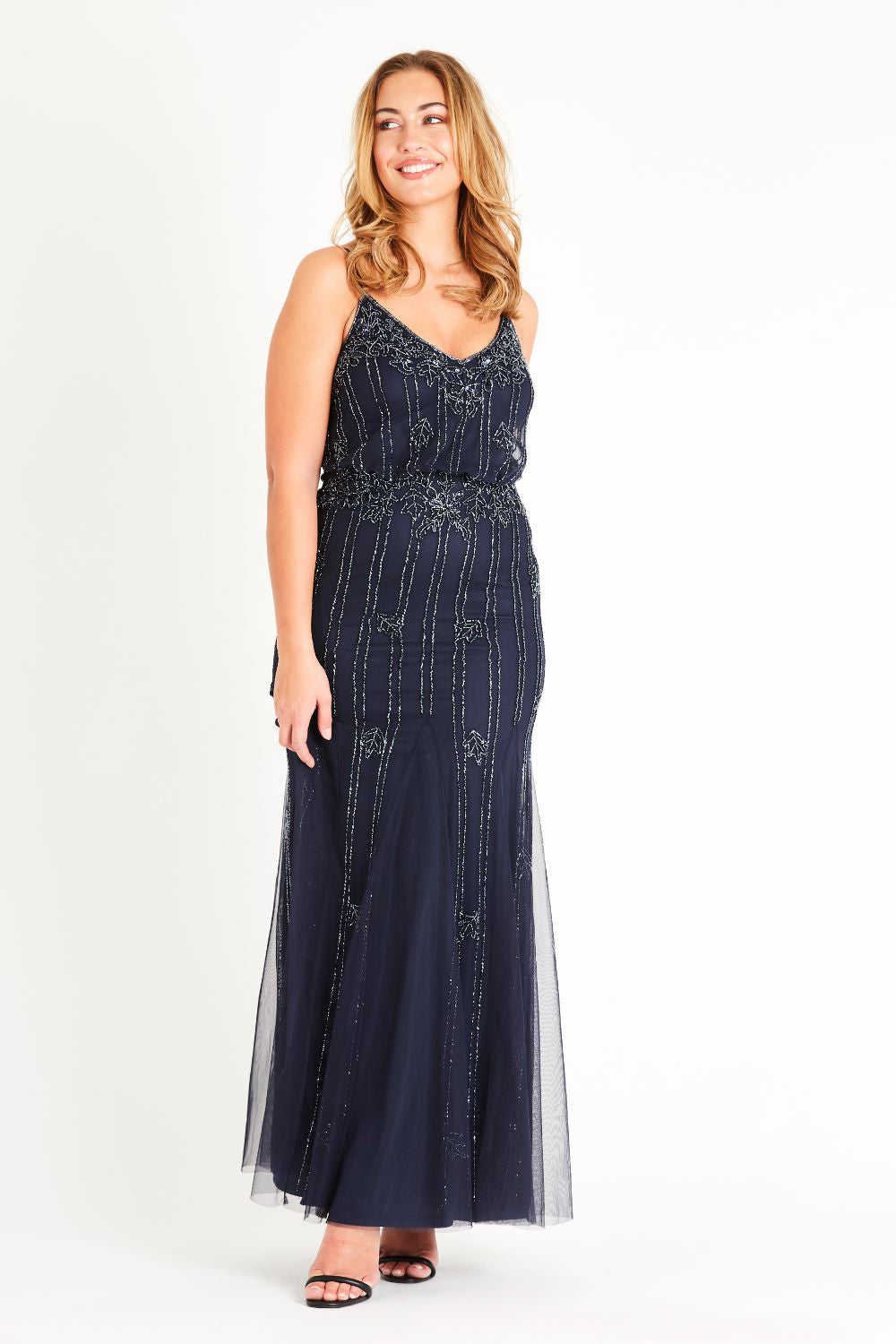 Keeva Navy Bridesmaid Maxi Dress