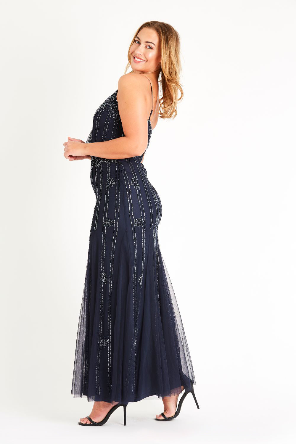 Keeva Navy Bridesmaid Maxi Dress