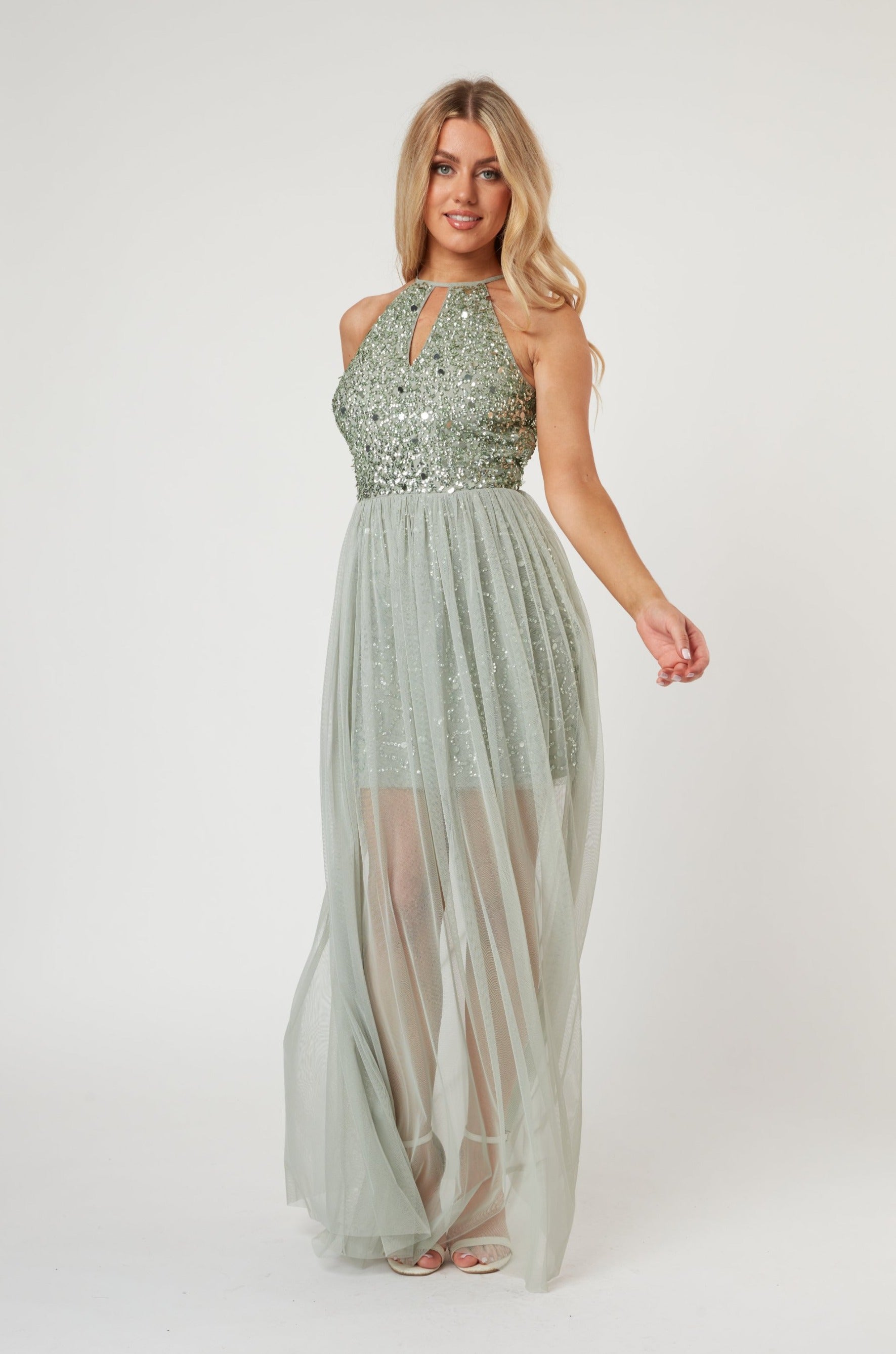 Lulu Sage Bridesmaid Dress