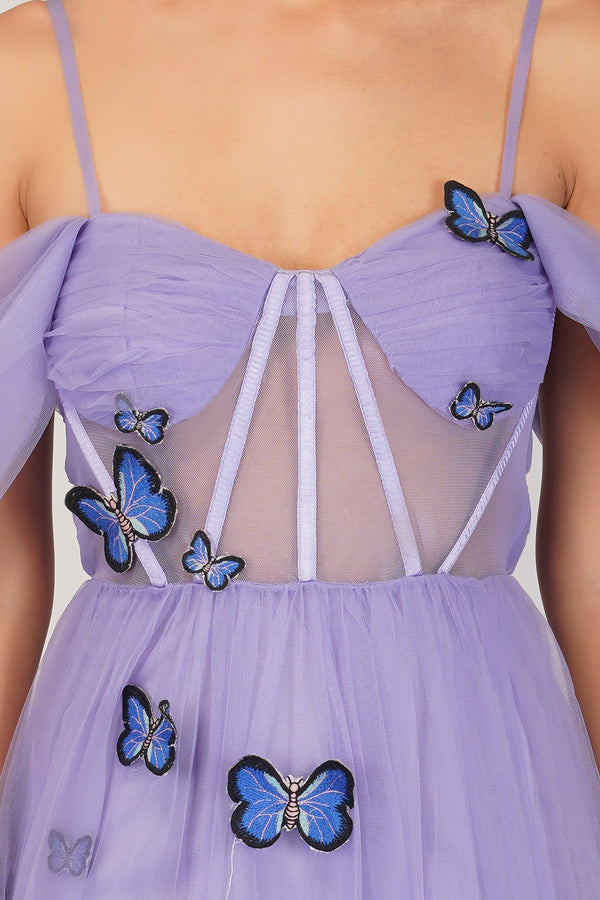 Lottie Purple Butterfly Dress