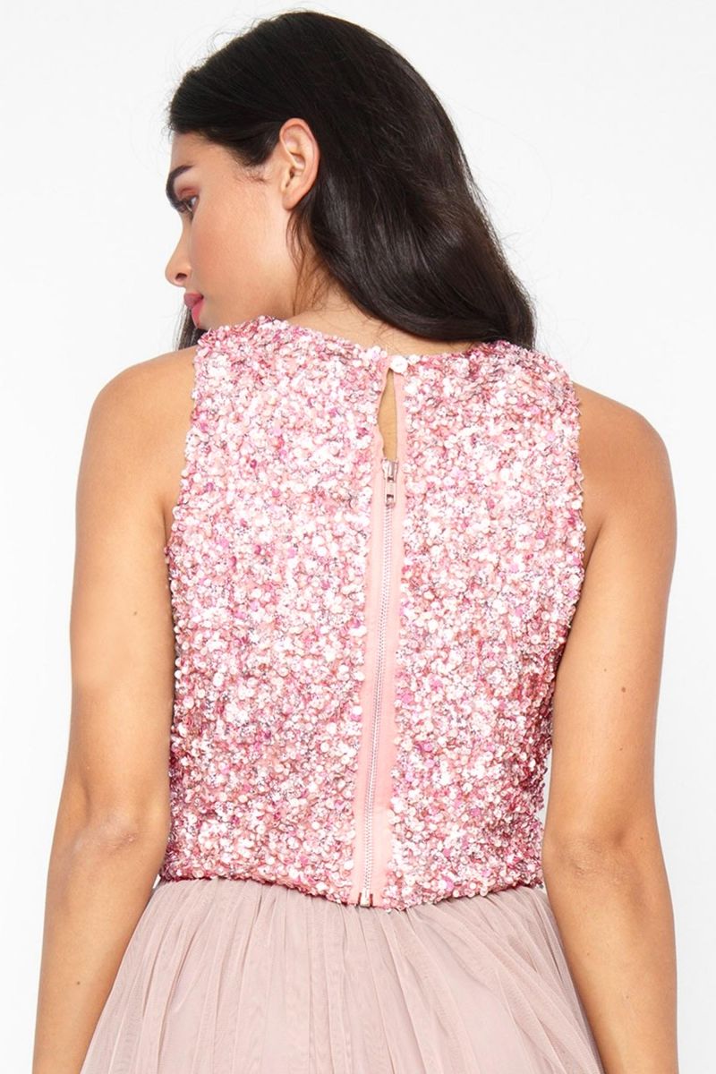 Picasso Pink Sequin Top