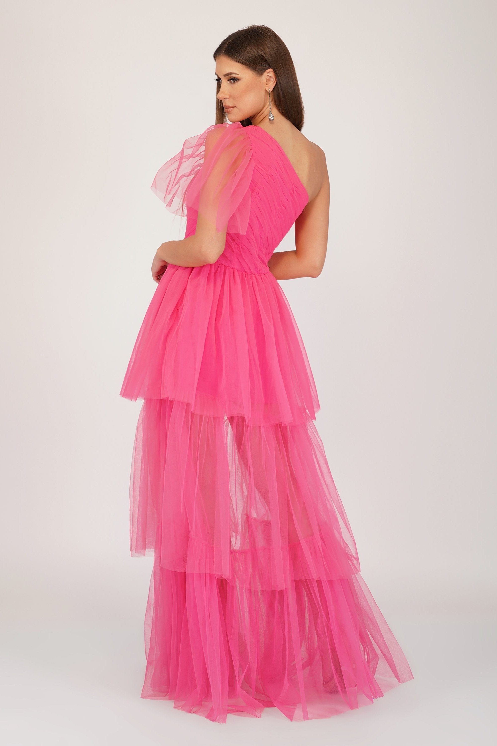 pink tulle dress