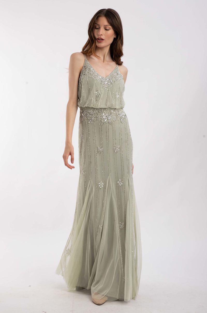 sage green bridesmaid dress